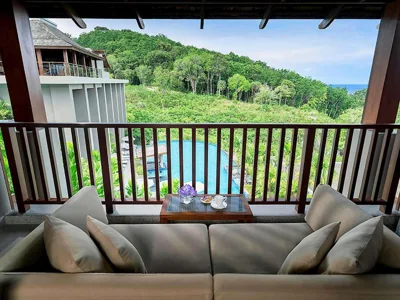 Deluxe King Room with Sofa Bed and Pool View — Avista Hideaway Phuket Patong - MGallery